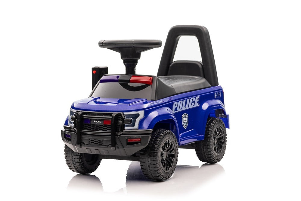 Kinder-Rutschauto Polizeiauto American Blue
