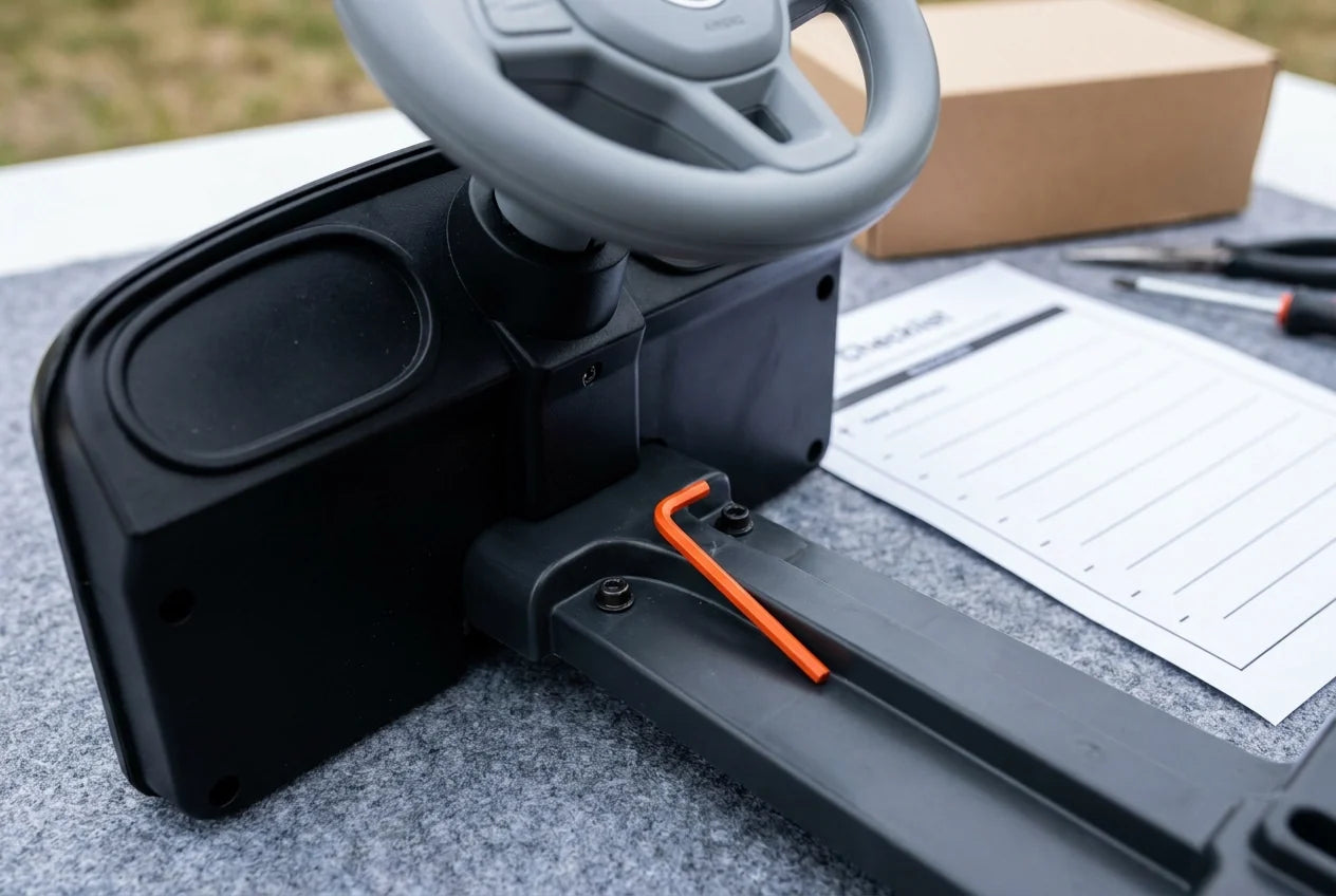 Professional header image for step-by-step guide: Kinder-Elektroauto zu Weihnachten schenken: Checkliste fü...